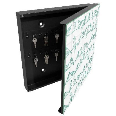 Key box for wall Birds on branches