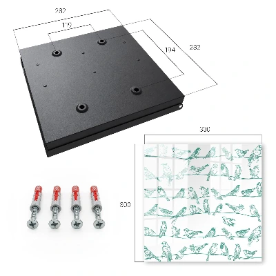 Key box for wall Birds on branches