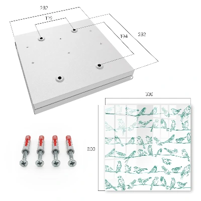 Key box for wall Birds on branches