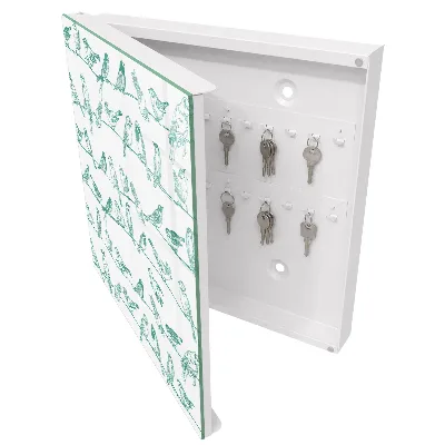 Key box for wall Birds on branches