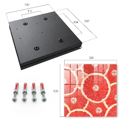 Key box for wall Grapefruit slices