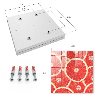 Key box for wall Grapefruit slices