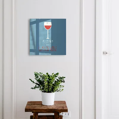 Key cabinet Glass of wine