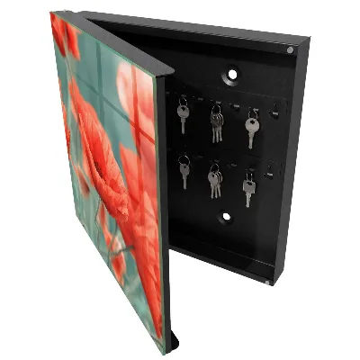 Key box for wall Red poppies