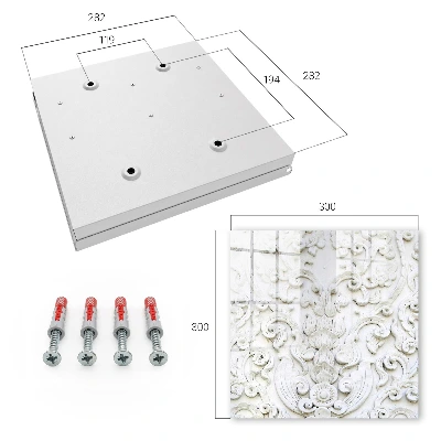 Wall mounted key box White ornaments