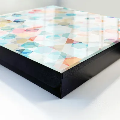 Wall mounted key box Geometric patterns