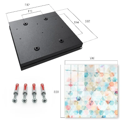 Wall mounted key box Geometric patterns
