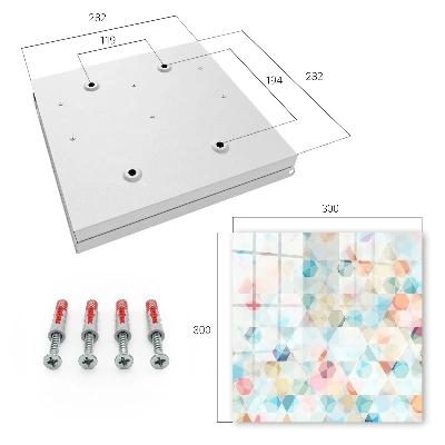Wall mounted key box Geometric patterns
