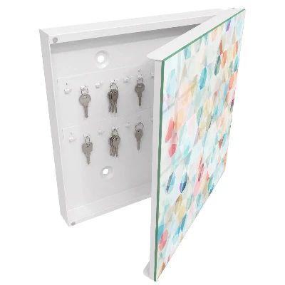 Wall mounted key box Geometric patterns