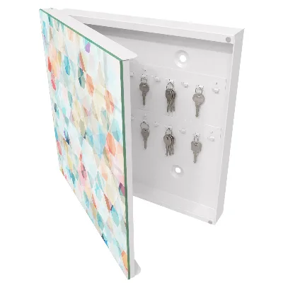 Wall mounted key box Geometric patterns