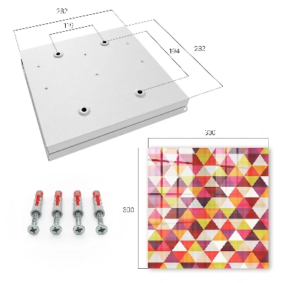 Key box for wall Colorful patterns