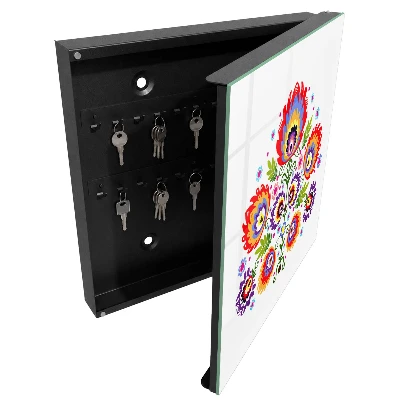 Key cabinet Folk flowers