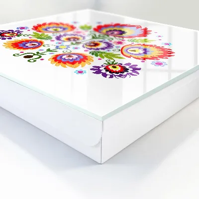 Key cabinet Folk flowers