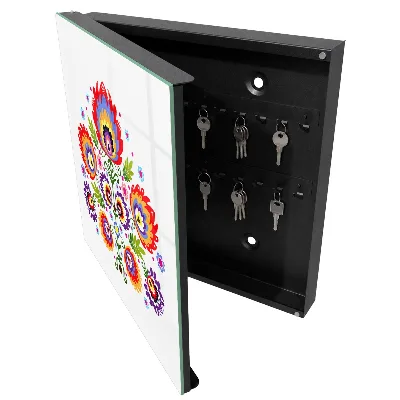 Key cabinet Folk flowers