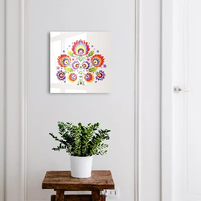 Key cabinet Folk flowers