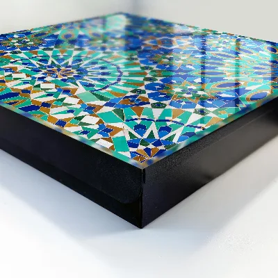 Wall mounted key box Geometric mosaic