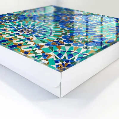 Wall mounted key box Geometric mosaic
