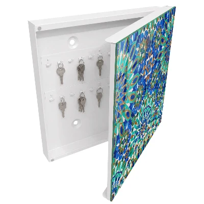 Wall mounted key box Geometric mosaic