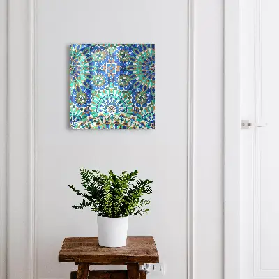 Wall mounted key box Geometric mosaic