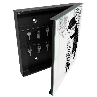 Key box for wall Black silhouette
