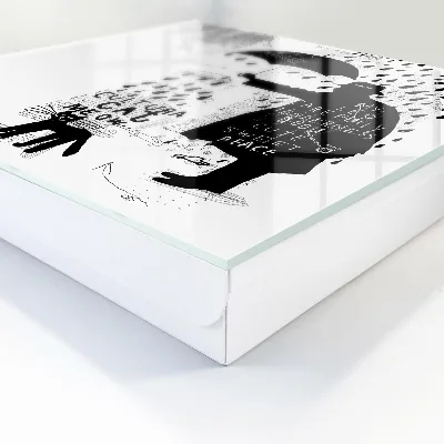 Key box for wall Black silhouette