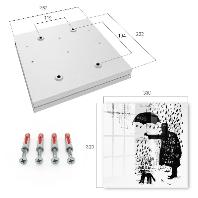 Key box for wall Black silhouette
