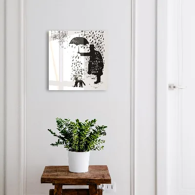 Key box for wall Black silhouette