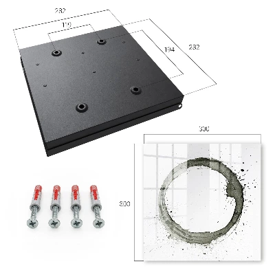 Wall mounted key box Zen circle