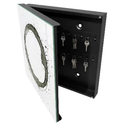 Wall mounted key box Zen circle