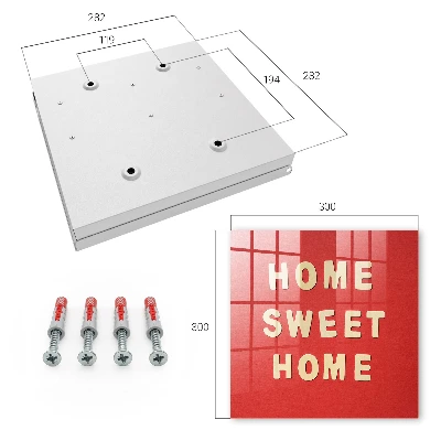 Key cabinet HOME SWEET HOME sign