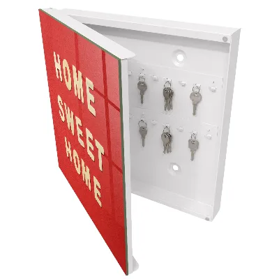 Key cabinet HOME SWEET HOME sign