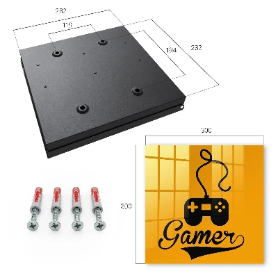 Wall mounted key box Gamepad and GAMER sign