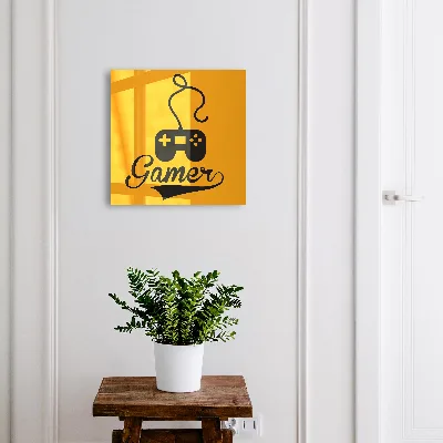 Wall mounted key box Gamepad and GAMER sign