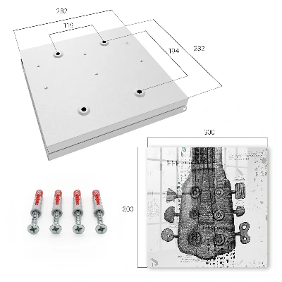 Key box for wall Guitar illustration
