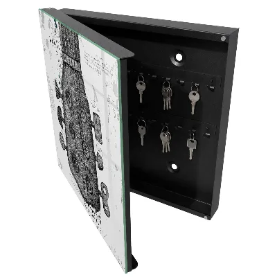 Key box for wall Guitar illustration