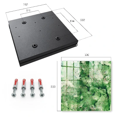 Wall mounted key box Green chaos