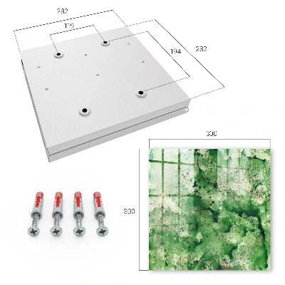 Wall mounted key box Green chaos