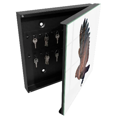 Wall mounted key box Forest bird