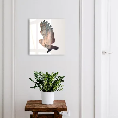 Wall mounted key box Forest bird