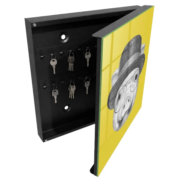 Key box for wall Happy pig