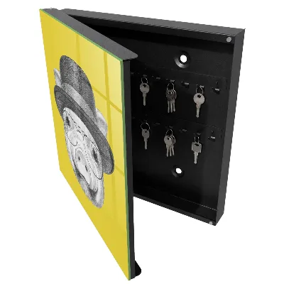 Key box for wall Happy pig