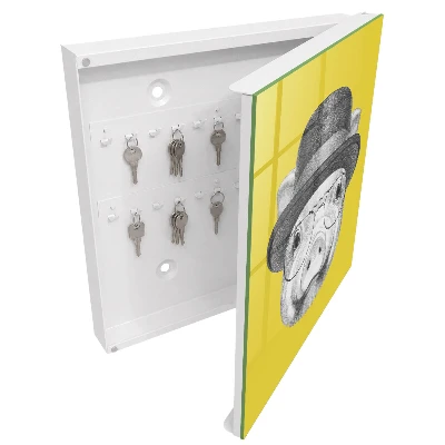 Key box for wall Happy pig