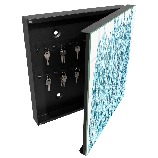 Wall mounted key box Leafy elegance
