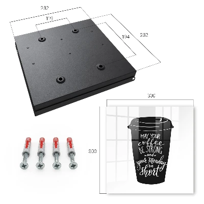 Wall mounted key box Coffee and humor
