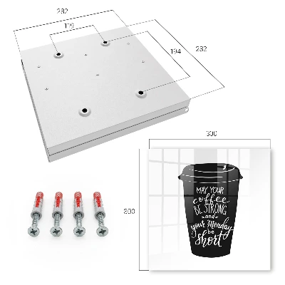 Wall mounted key box Coffee and humor