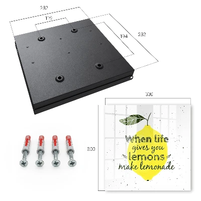 Wall mounted key box Lemon motif