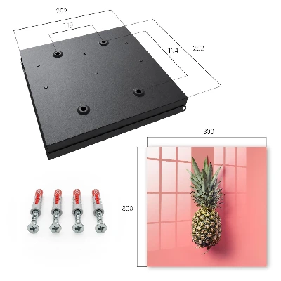 Wall mounted key box Exotic pineapple