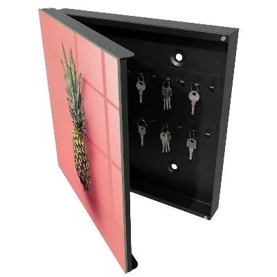 Wall mounted key box Exotic pineapple