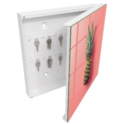 Wall mounted key box Exotic pineapple