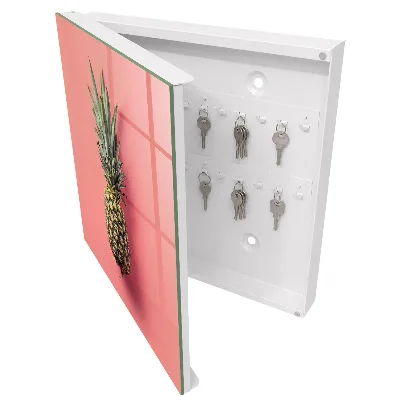 Wall mounted key box Exotic pineapple